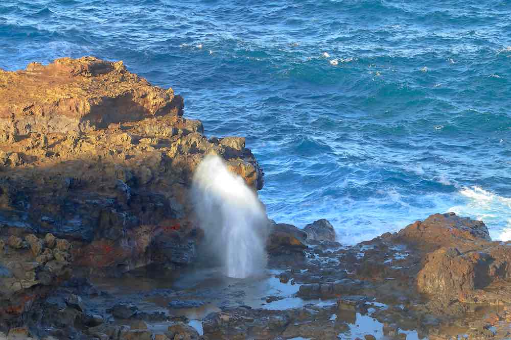 Visiting the Nakalele Blowhole is one of the best free things to do on Maui